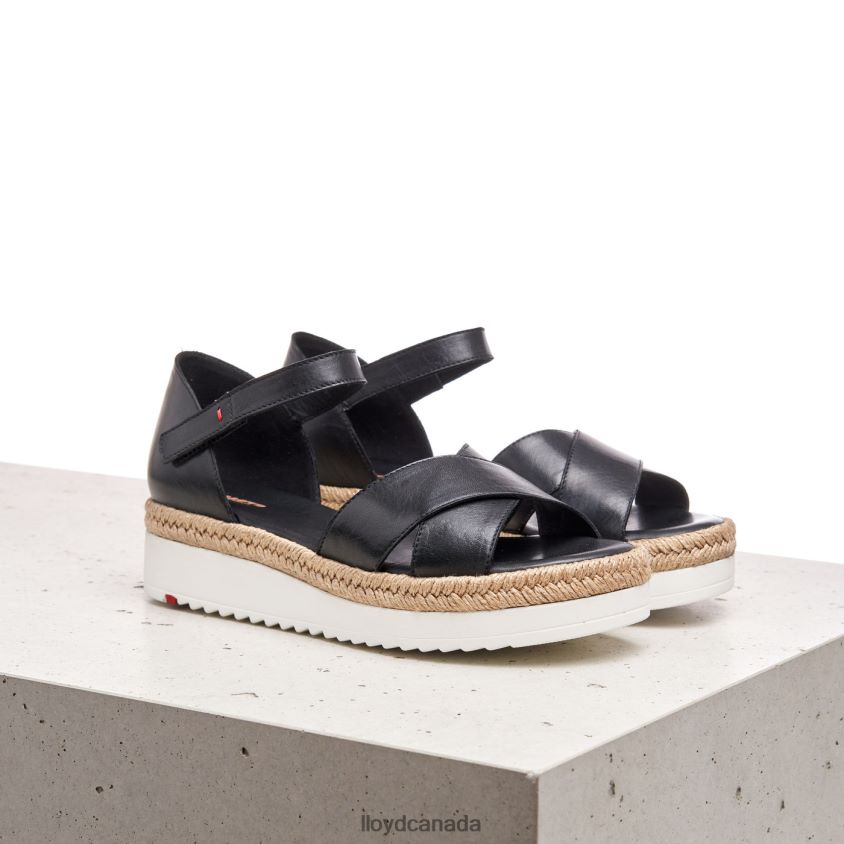 WEDGE SANDALE LLOYD Women black R084ZF1242 Shoes