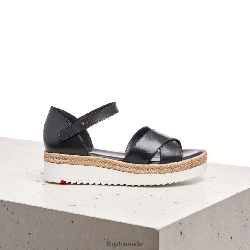WEDGE SANDALE LLOYD Women black R084ZF1242 Shoes