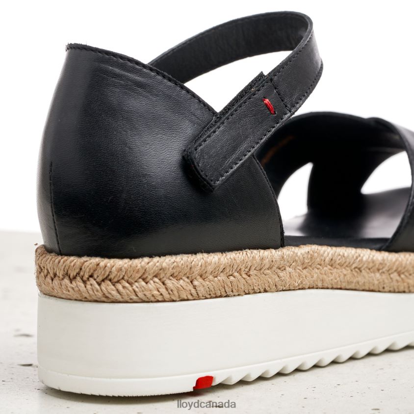WEDGE SANDALE LLOYD Women black R084ZF1242 Shoes