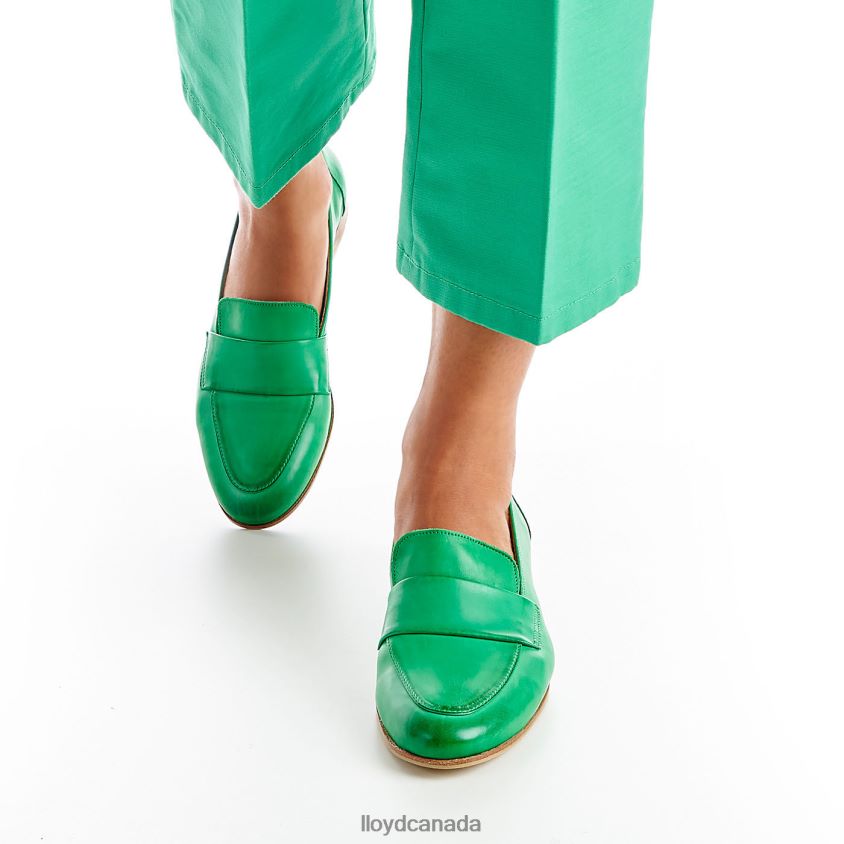 LEATHER SLIPPER LLOYD Women green R084ZF1120 Shoes