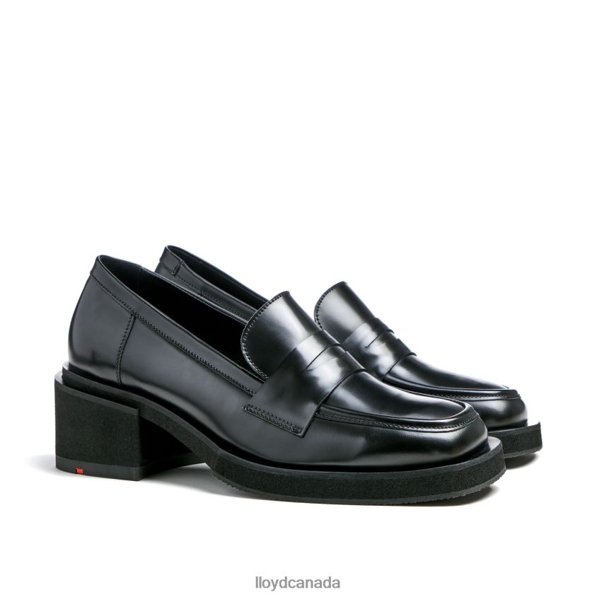 LEATHER SLIP ON SLIPPER LLOYD Women black R084ZF1113 Shoes