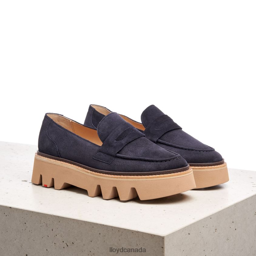 LEATHER SLIP-ON SLIPPER LLOYD Women blue R084ZF1074 Shoes
