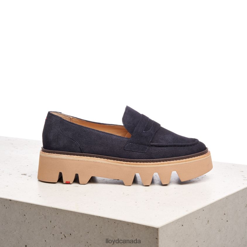 LEATHER SLIP-ON SLIPPER LLOYD Women blue R084ZF1074 Shoes