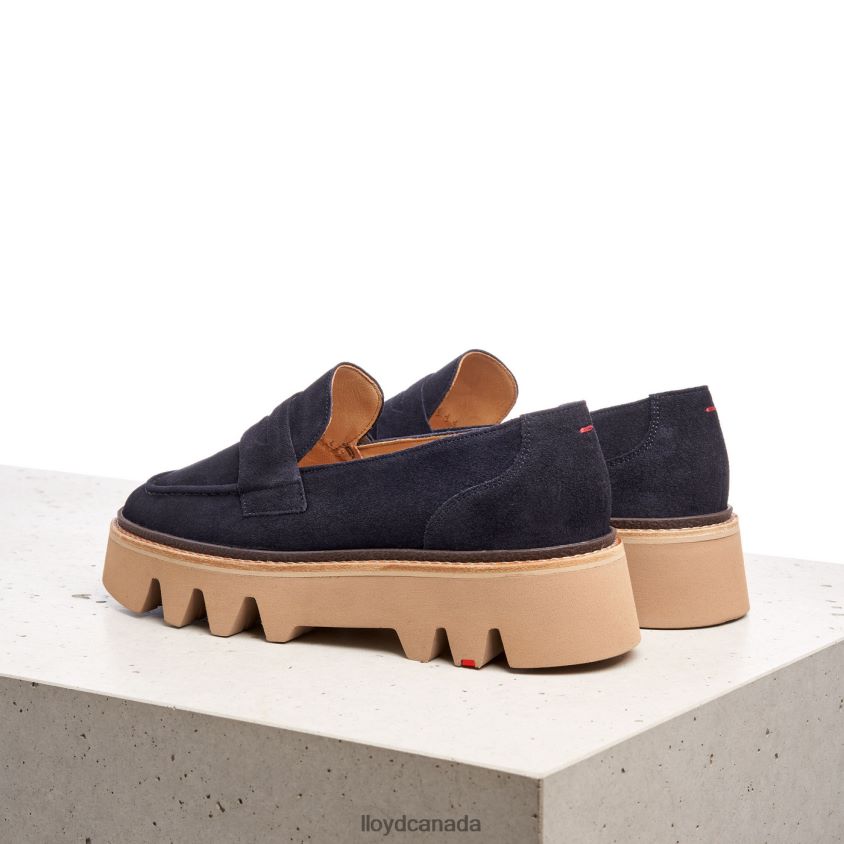 LEATHER SLIP-ON SLIPPER LLOYD Women blue R084ZF1074 Shoes