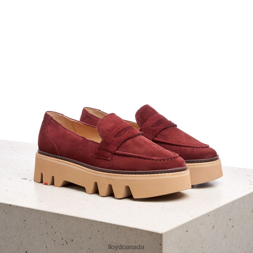 LEATHER SLIP-ON SLIPPER LLOYD Women red R084ZF1073 Shoes