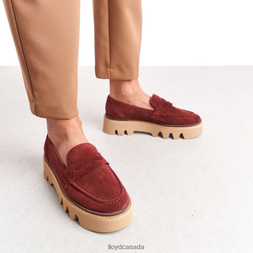 LEATHER SLIP-ON SLIPPER LLOYD Women red R084ZF1073 Shoes