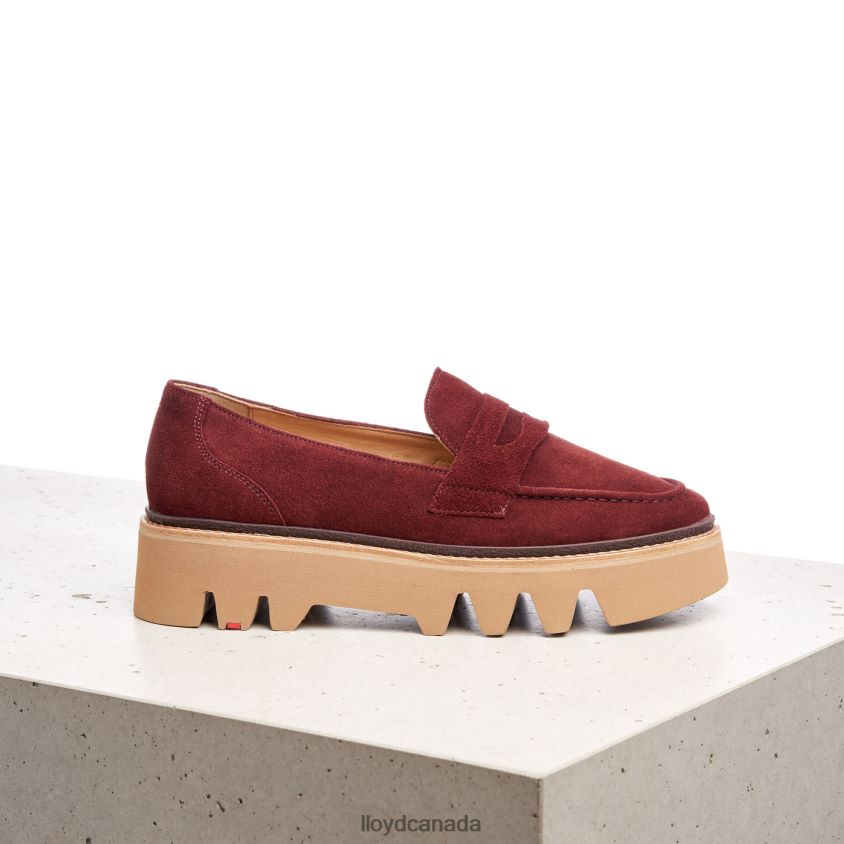 LEATHER SLIP-ON SLIPPER LLOYD Women red R084ZF1073 Shoes