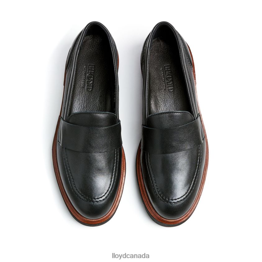 SLIP ON LEATHER SLIPPER LLOYD Women black R084ZF1116 Shoes