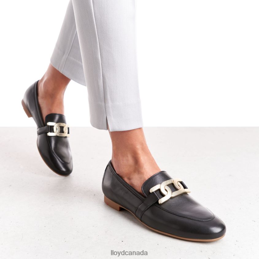 SMOOTH LEATHER SLIPPER LLOYD Women black R084ZF1039 Shoes