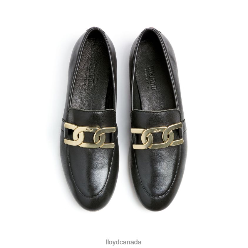 SMOOTH LEATHER SLIPPER LLOYD Women black R084ZF1039 Shoes