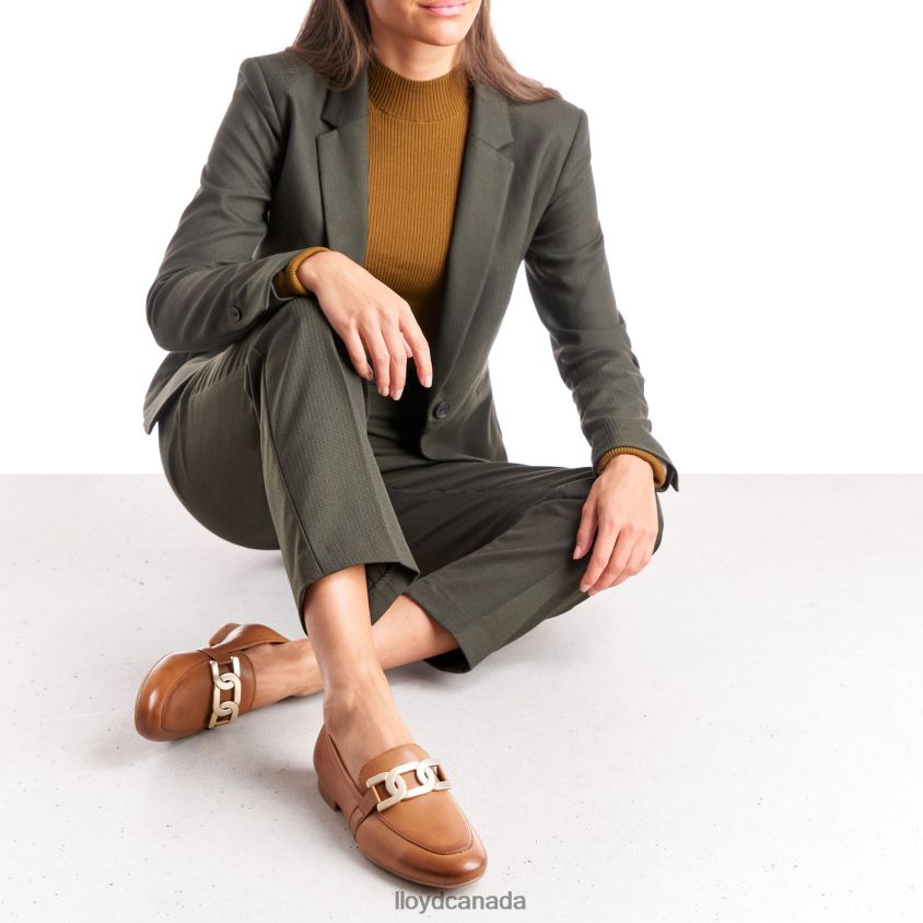 SMOOTH LEATHER SLIPPER LLOYD Women brown R084ZF1040 Shoes