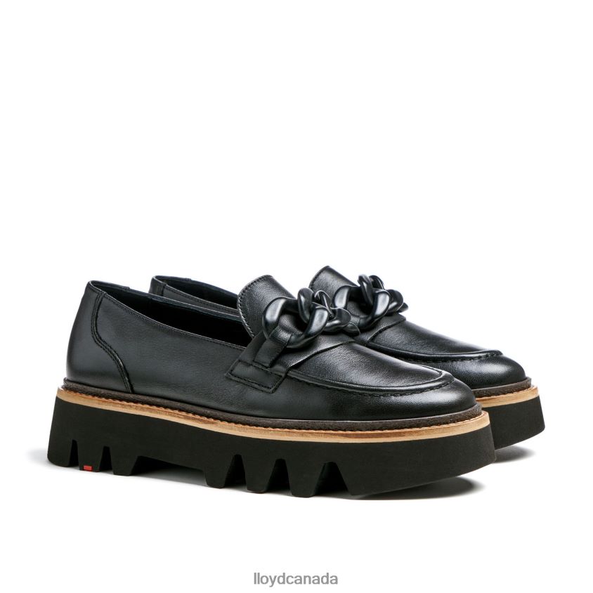 SMOOTH LEATHER SLIP-ON SLIPPER LLOYD Women black R084ZF1018 Shoes