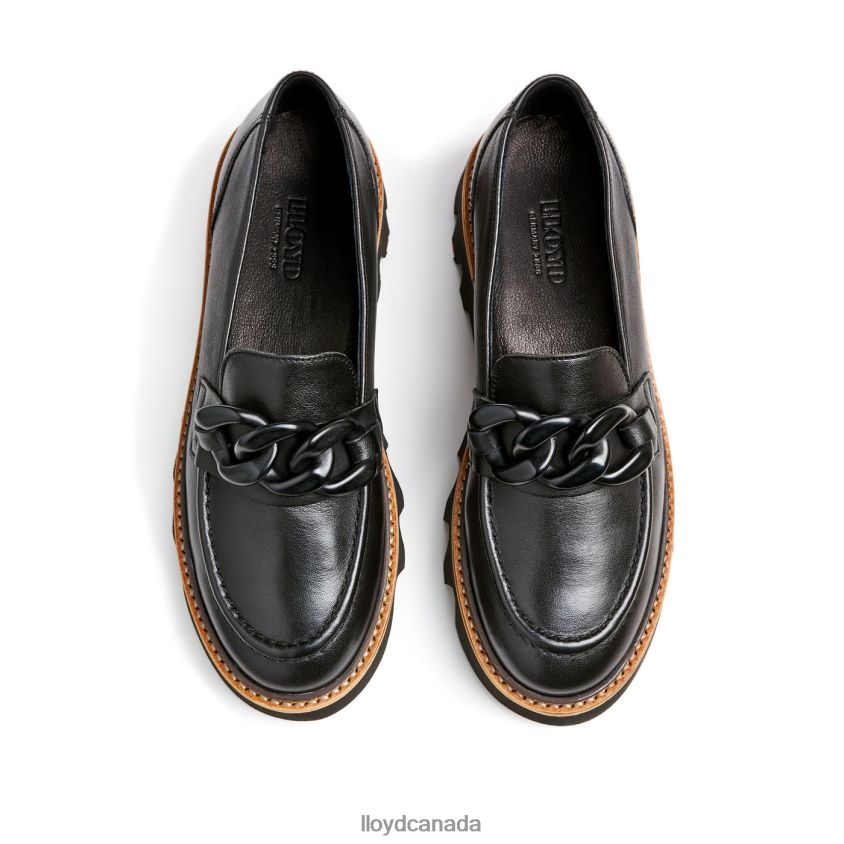 SMOOTH LEATHER SLIP-ON SLIPPER LLOYD Women black R084ZF1018 Shoes