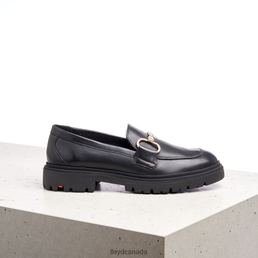 SMOOTH LEATHER SLIP-ON SLIPPER LLOYD Women black R084ZF1357 Shoes