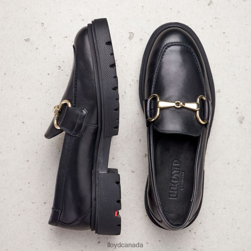 SMOOTH LEATHER SLIP-ON SLIPPER LLOYD Women black R084ZF1357 Shoes