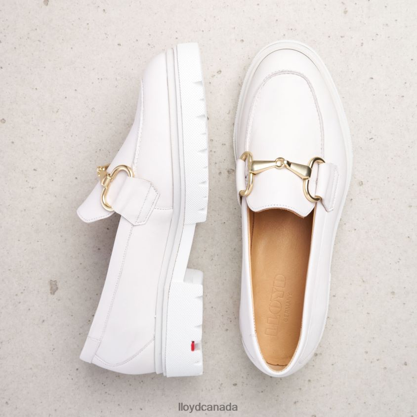 SMOOTH LEATHER SLIP-ON SLIPPER LLOYD Women white R084ZF1011 Shoes