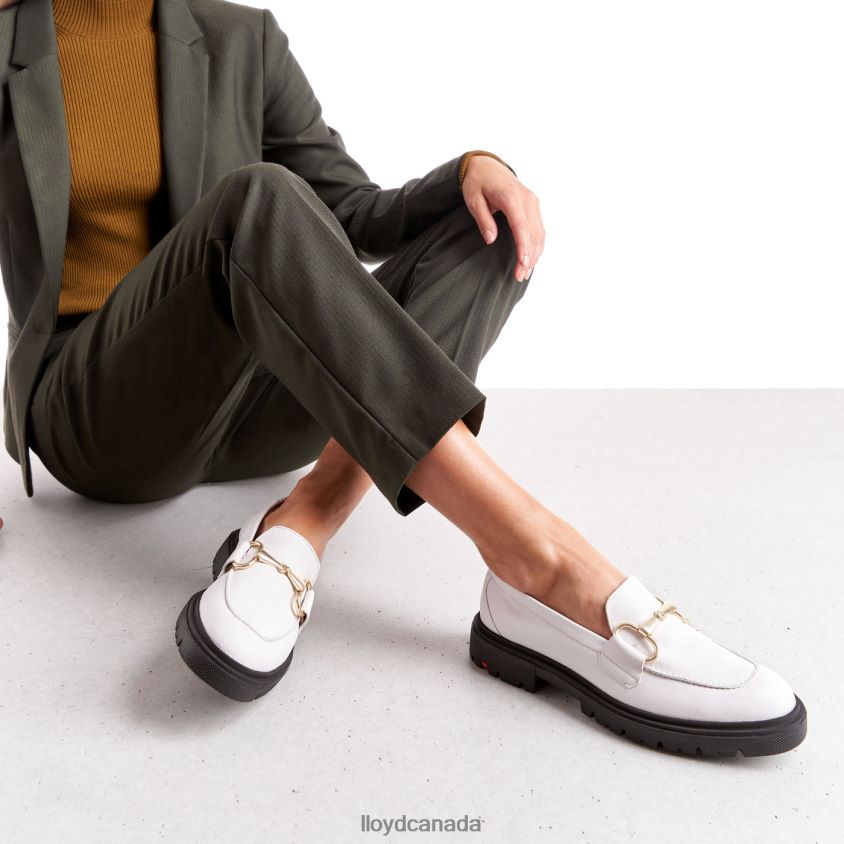 SMOOTH LEATHER SLIP-ON SLIPPER LLOYD Women white R084ZF1034 Shoes