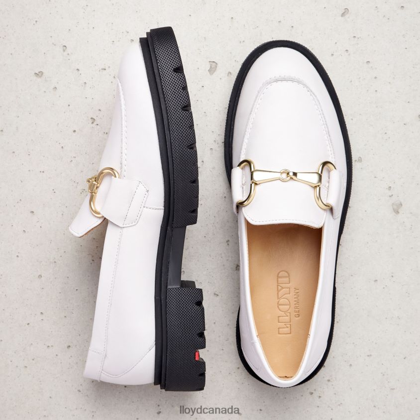 SMOOTH LEATHER SLIP-ON SLIPPER LLOYD Women white R084ZF1034 Shoes