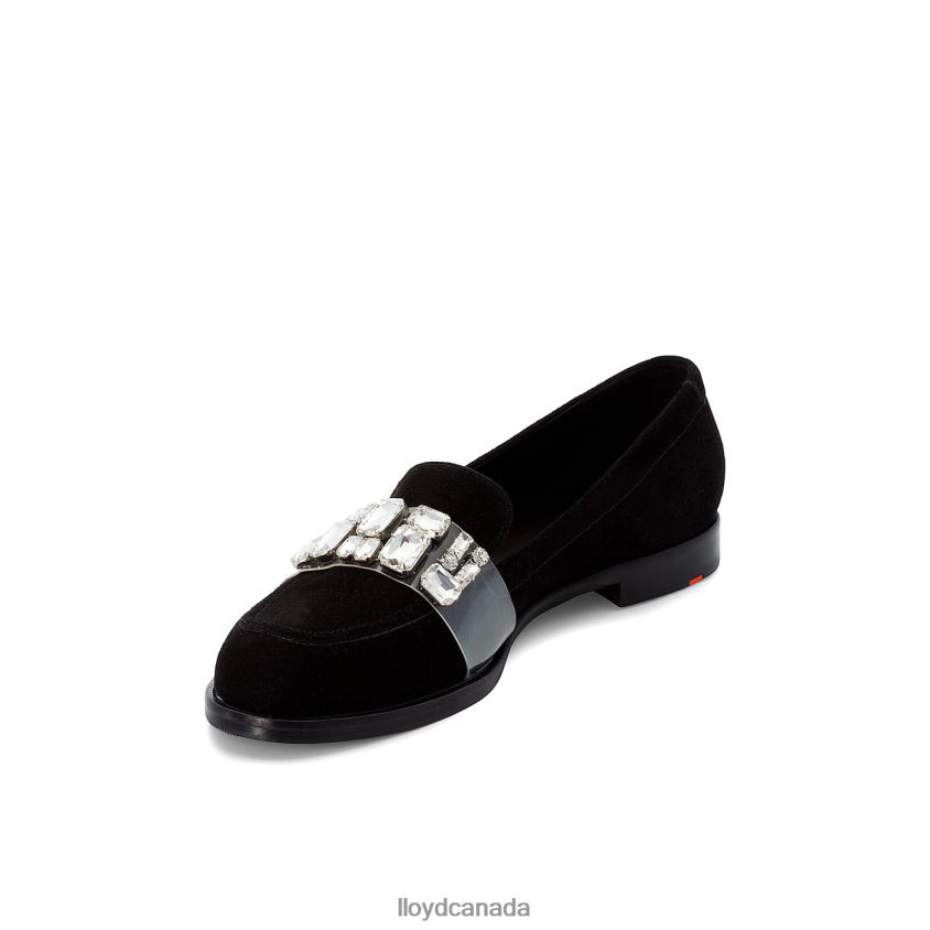 SUEDE SLIPPER LLOYD Women black R084ZF1138 Shoes