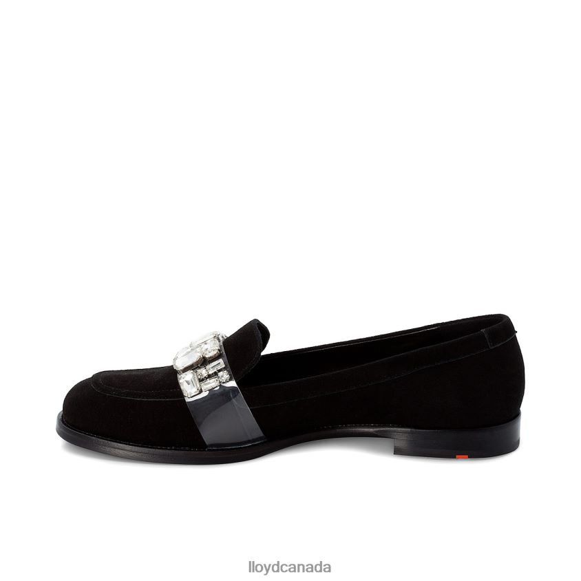 SUEDE SLIPPER LLOYD Women black R084ZF1138 Shoes