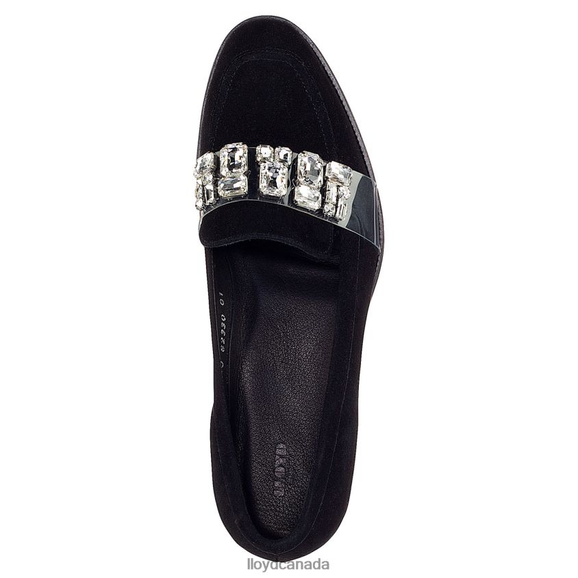 SUEDE SLIPPER LLOYD Women black R084ZF1138 Shoes
