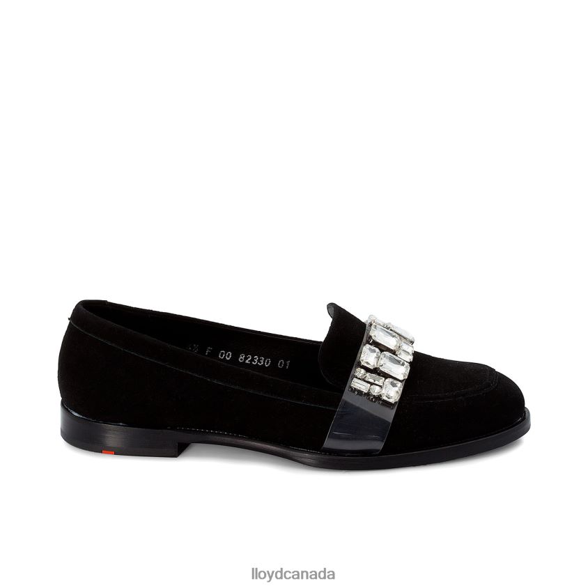 SUEDE SLIPPER LLOYD Women black R084ZF1138 Shoes