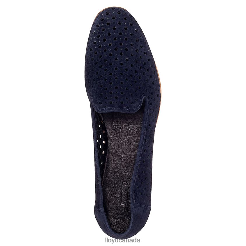 SUEDE SLIPPER LLOYD Women blue R084ZF1150 Shoes