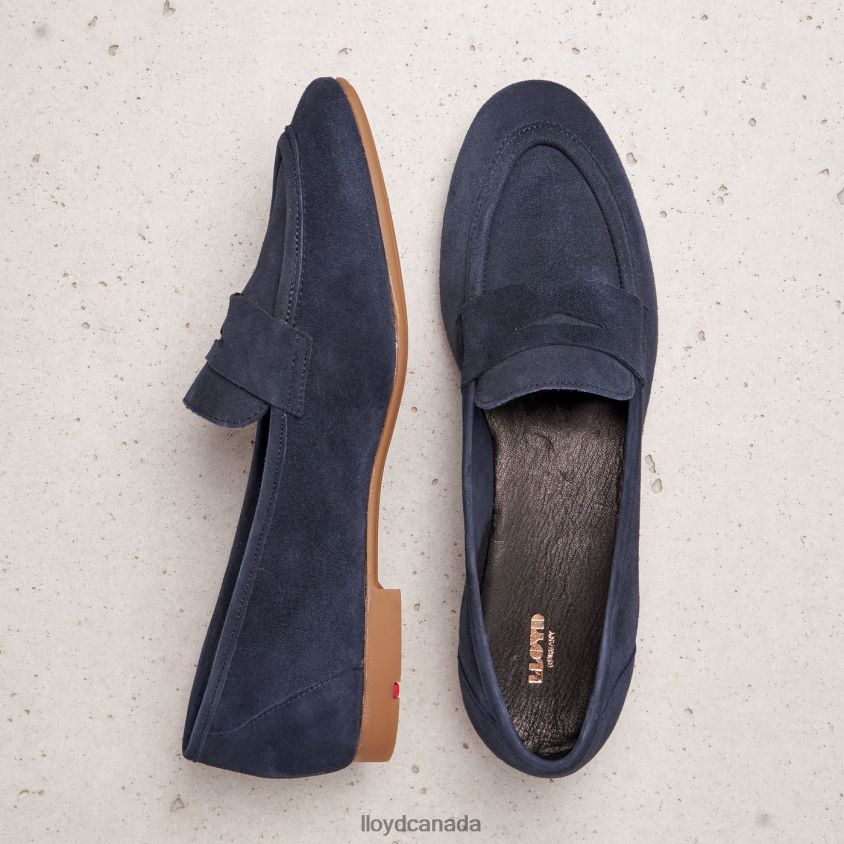 SUEDE SLIPPER LLOYD Women blue R084ZF1152 Shoes