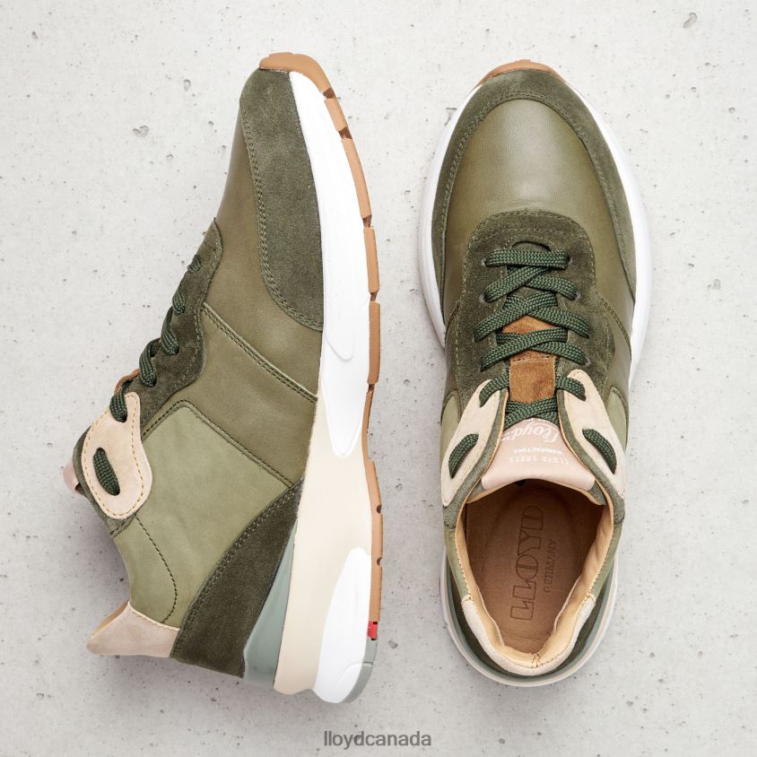 LEATHER LOW TOP SNEAKERS LLOYD Women green R084ZF767 Shoes