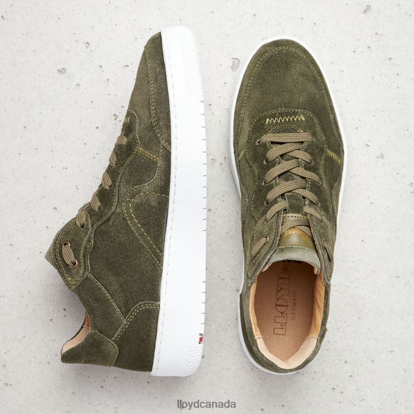 LEATHER LOW TOP SNEAKERS LLOYD Women green R084ZF768 Shoes