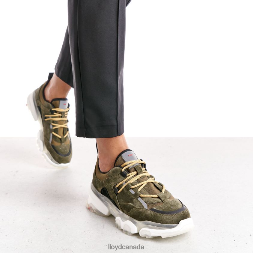 LEATHER LOW TOP SNEAKERS LLOYD Women green R084ZF780 Shoes