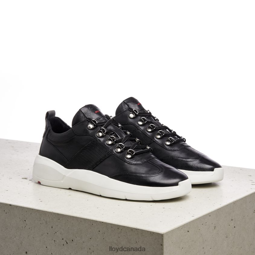 LEATHER SNEAKERS LLOYD Women black R084ZF834 Shoes