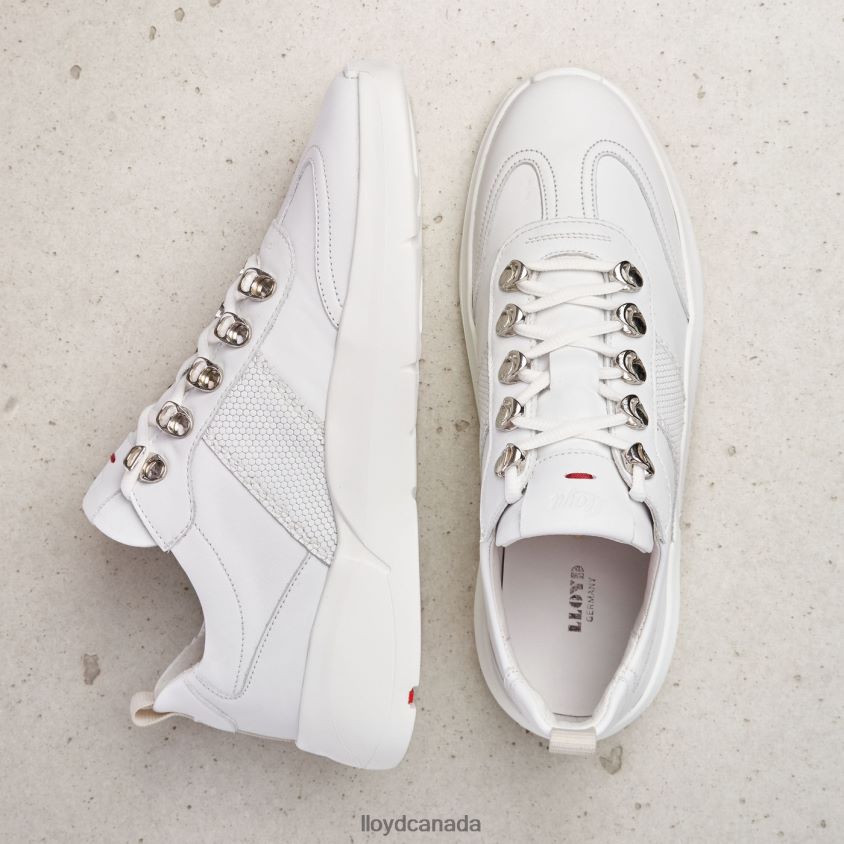 LEATHER SNEAKERS LLOYD Women white R084ZF790 Shoes