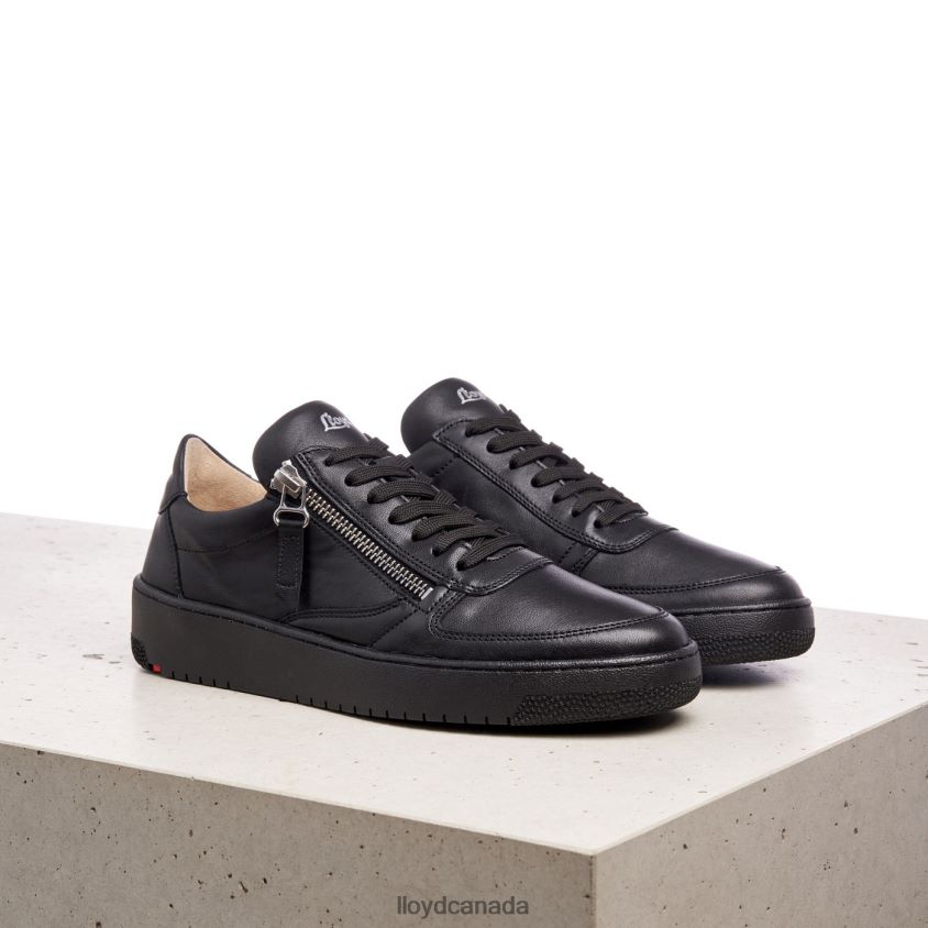 LOW TOP LEATHER SNEAKERS LLOYD Women black R084ZF823 Shoes