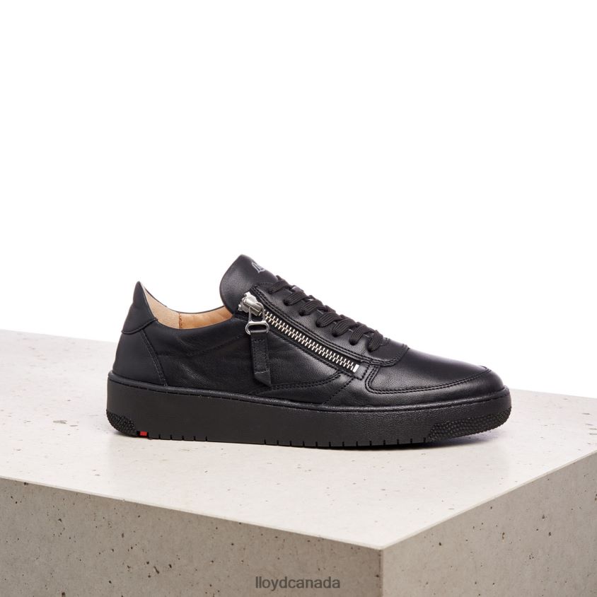 LOW TOP LEATHER SNEAKERS LLOYD Women black R084ZF823 Shoes