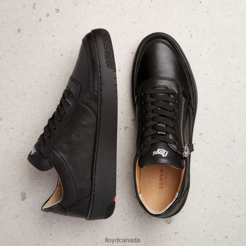 LOW TOP LEATHER SNEAKERS LLOYD Women black R084ZF823 Shoes
