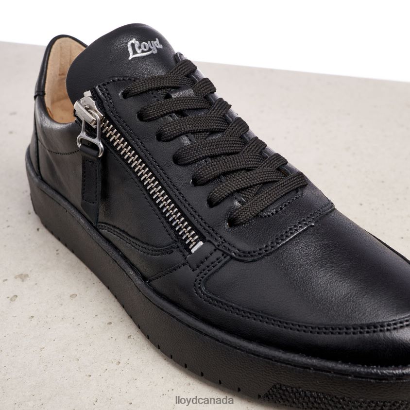 LOW TOP LEATHER SNEAKERS LLOYD Women black R084ZF823 Shoes