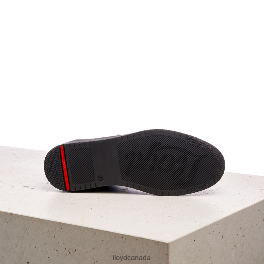 LOW TOP LEATHER SNEAKERS LLOYD Women black R084ZF823 Shoes