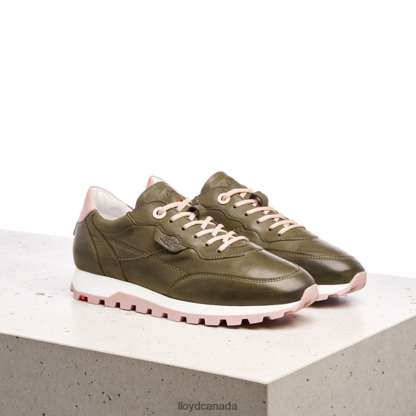 LOW TOP LEATHER SNEAKERS LLOYD Women green R084ZF801 Shoes