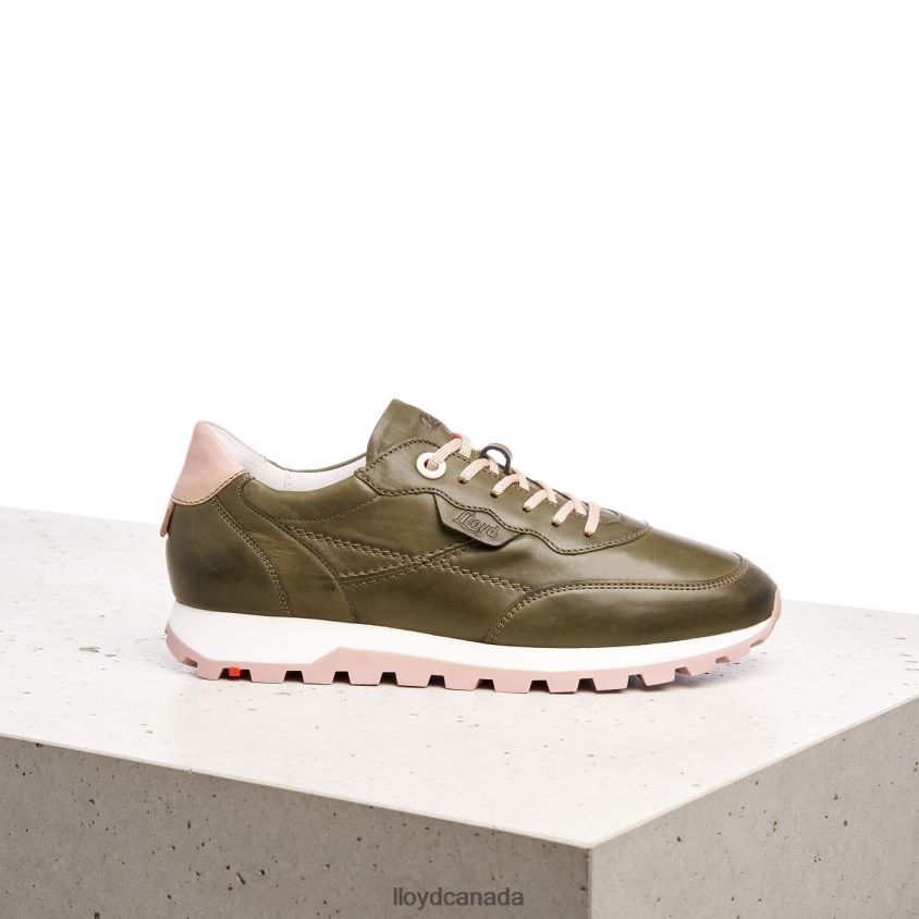 LOW TOP LEATHER SNEAKERS LLOYD Women green R084ZF801 Shoes