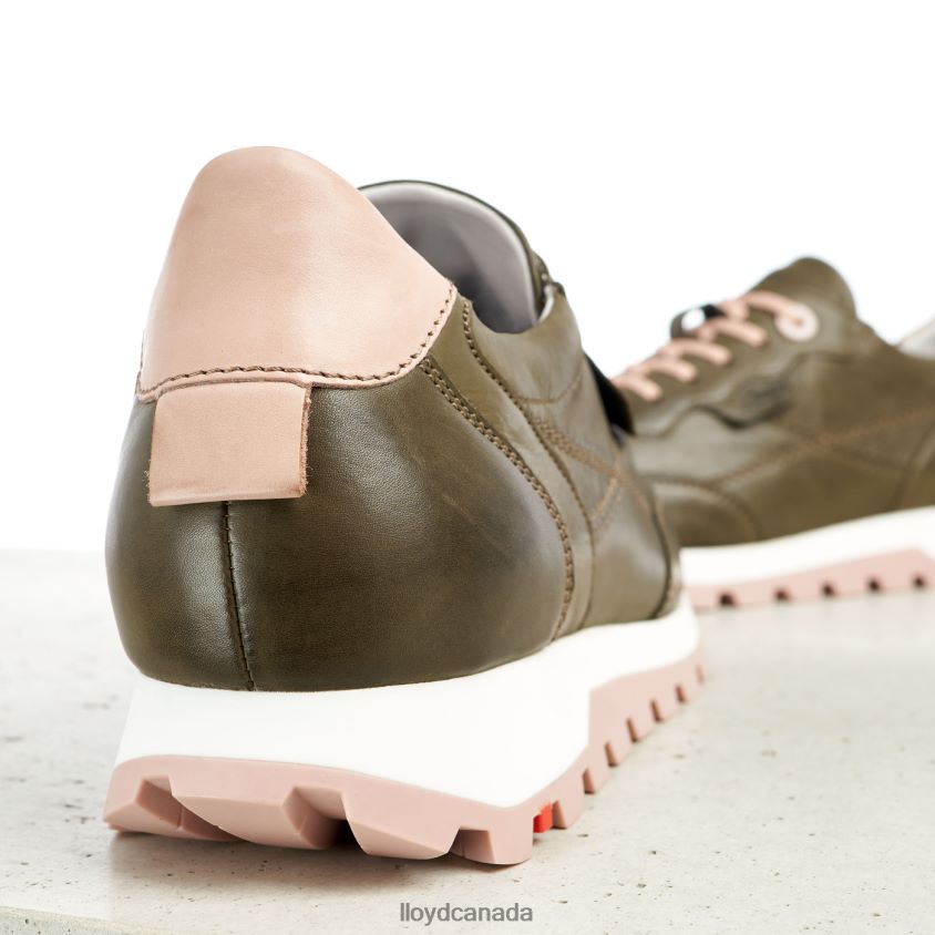 LOW TOP LEATHER SNEAKERS LLOYD Women green R084ZF801 Shoes