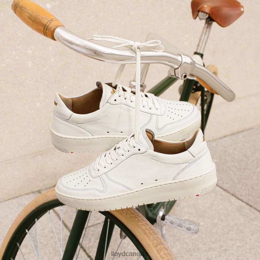 LOW TOP LEATHER SNEAKERS LLOYD Women white R084ZF765 Shoes