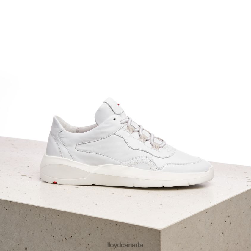 LOW TOP LEATHER SNEAKERS LLOYD Women white R084ZF829 Shoes