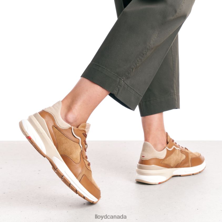 SHEEP LEATHER SNEAKERS LLOYD Women brown R084ZF804 Shoes