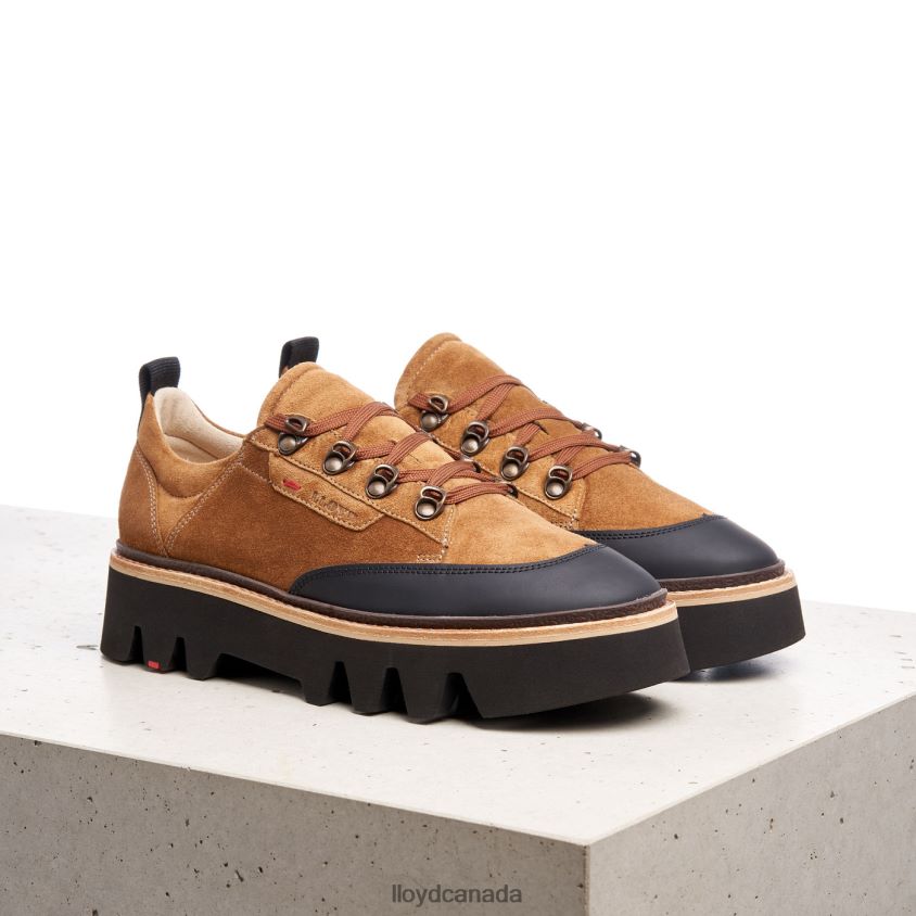 SMOOTH LEATHER SNEAKERS LLOYD Women brown R084ZF1176 Shoes