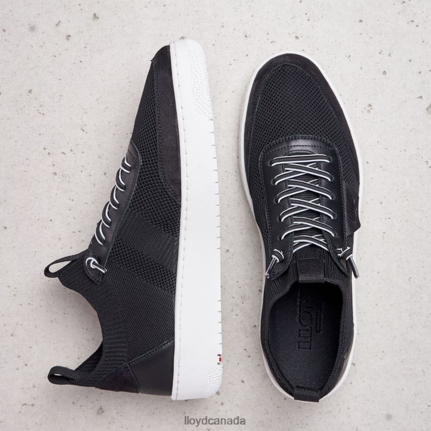 SMOOTH LEATHER SPOPTY SNEAKERS LLOYD Women black R084ZF822 Shoes